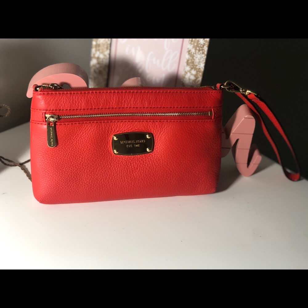 Orange wristlet